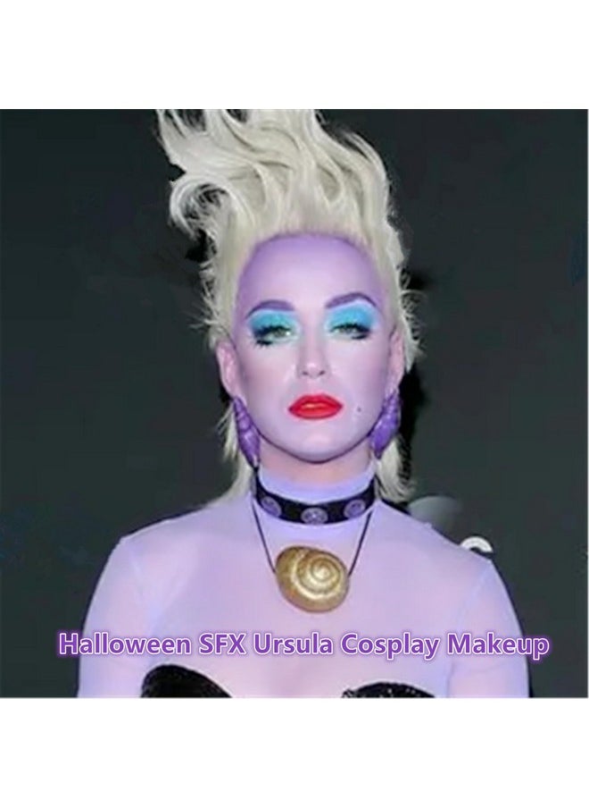 Pastel Purple Face Paint,Waterproof Oil Based Cream Light Purple Body Paint Stick,Pastel Purple Face Body Paint For Halloween Cosplay Sfx Ursula Makeup