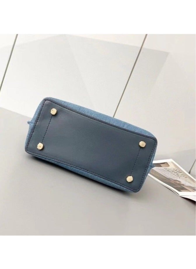 house Coach Denim Shoulder Bag Handbag 24*20*10cm