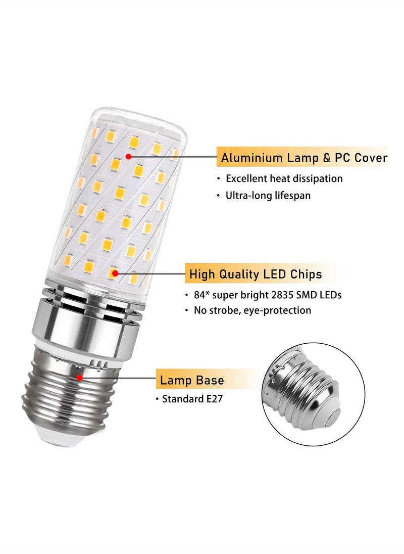 E27 Led Bulb 100w Equivalent 16w Screw 6000k 1000LM Large Edison Light Bulbs Daylight 360° Beam Angle Energy Saving for Home Lamp Non-dimmable (2pcs Cool White)