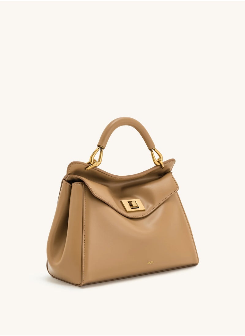 PEI Lucia Classic Top Handbag - Brown