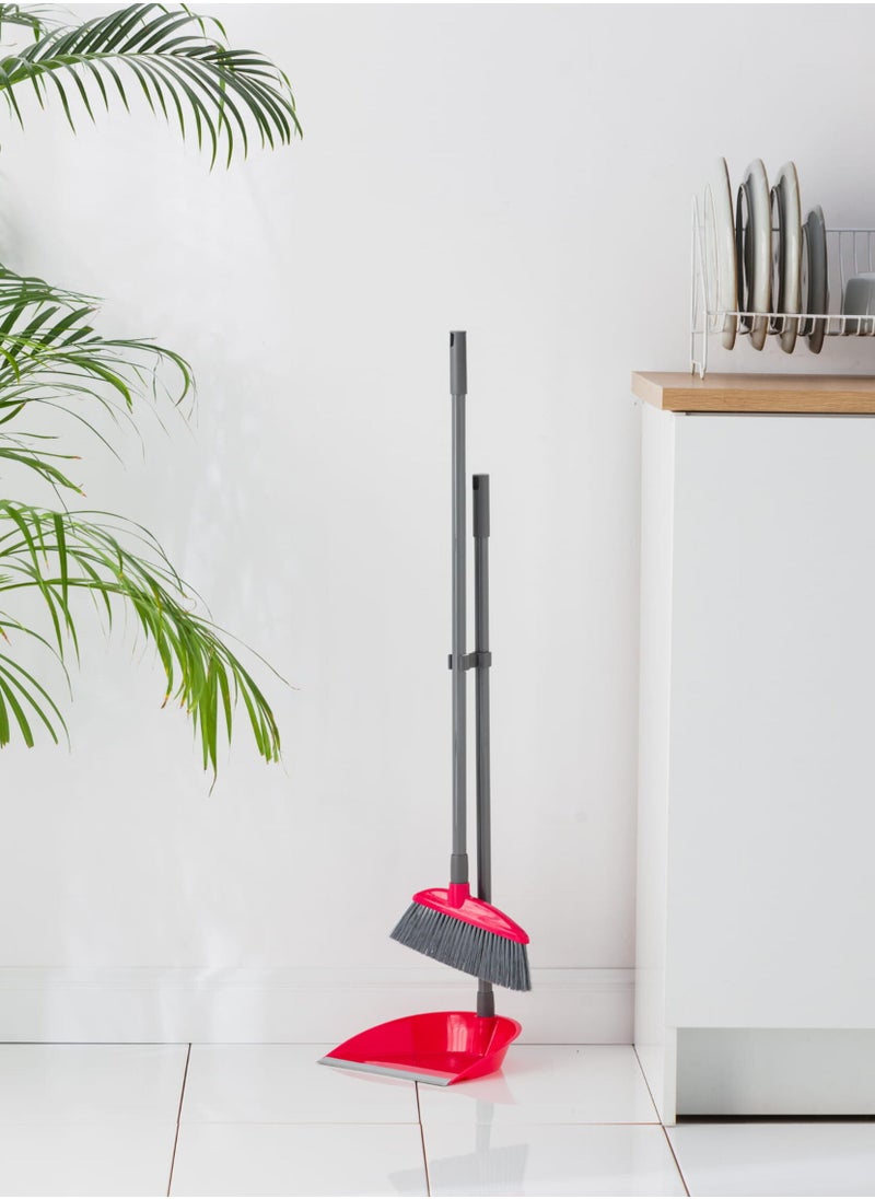 LONG HANDLE DUSTPAN AND BRUSH