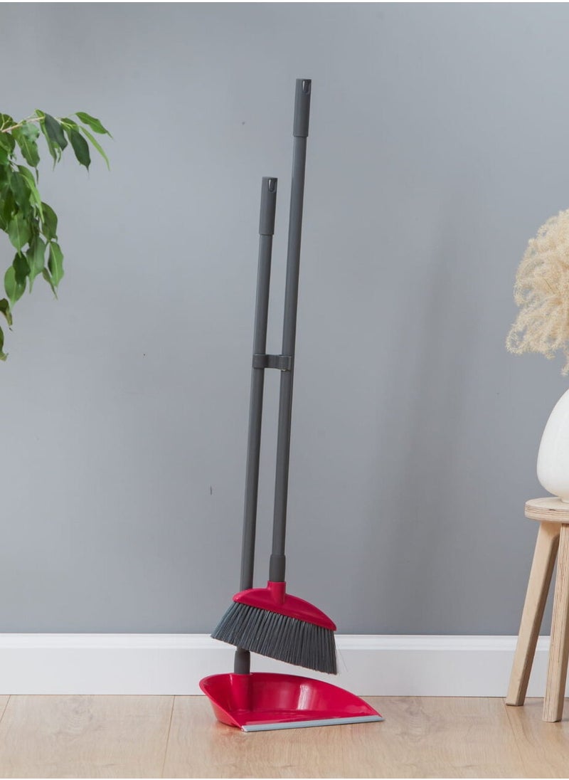 LONG HANDLE DUSTPAN AND BRUSH