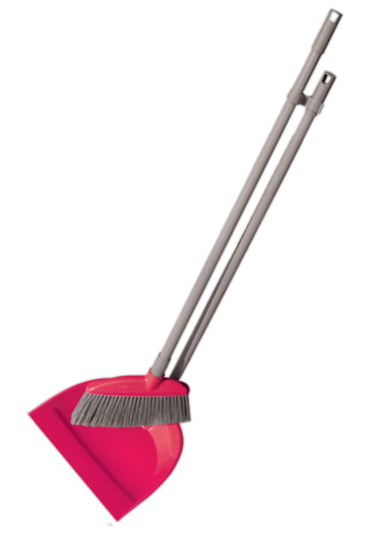 LONG HANDLE DUSTPAN AND BRUSH