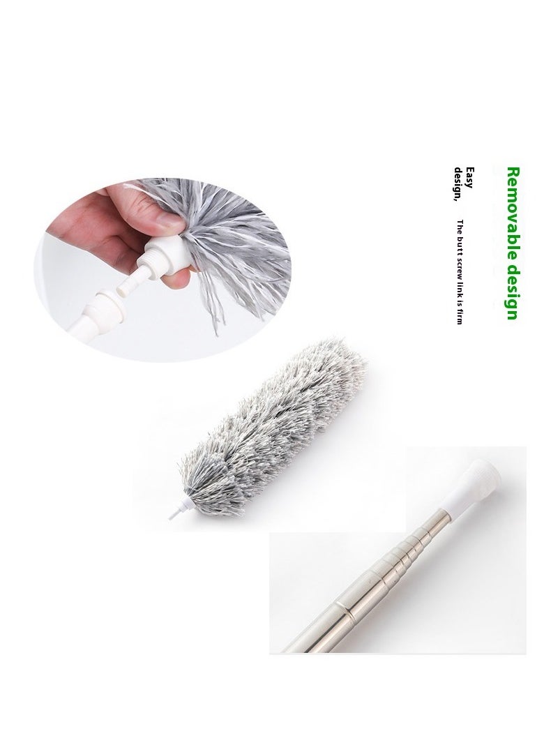 Retractable feather duster, Duster household cleaning artifact tools cleaning sanitary artifact car dust duster