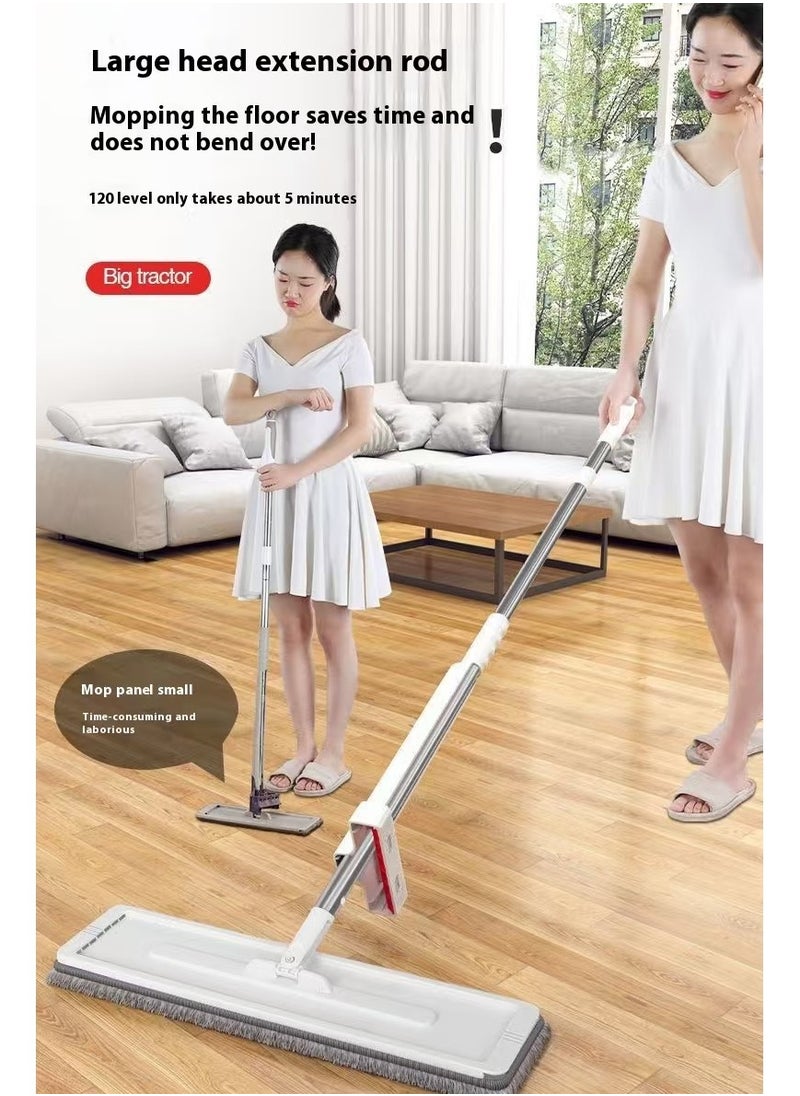 Large tablet hands-free rotary mop, floor cleaning dry and wet lazy mop hands-free wring, 50CM long floor mop