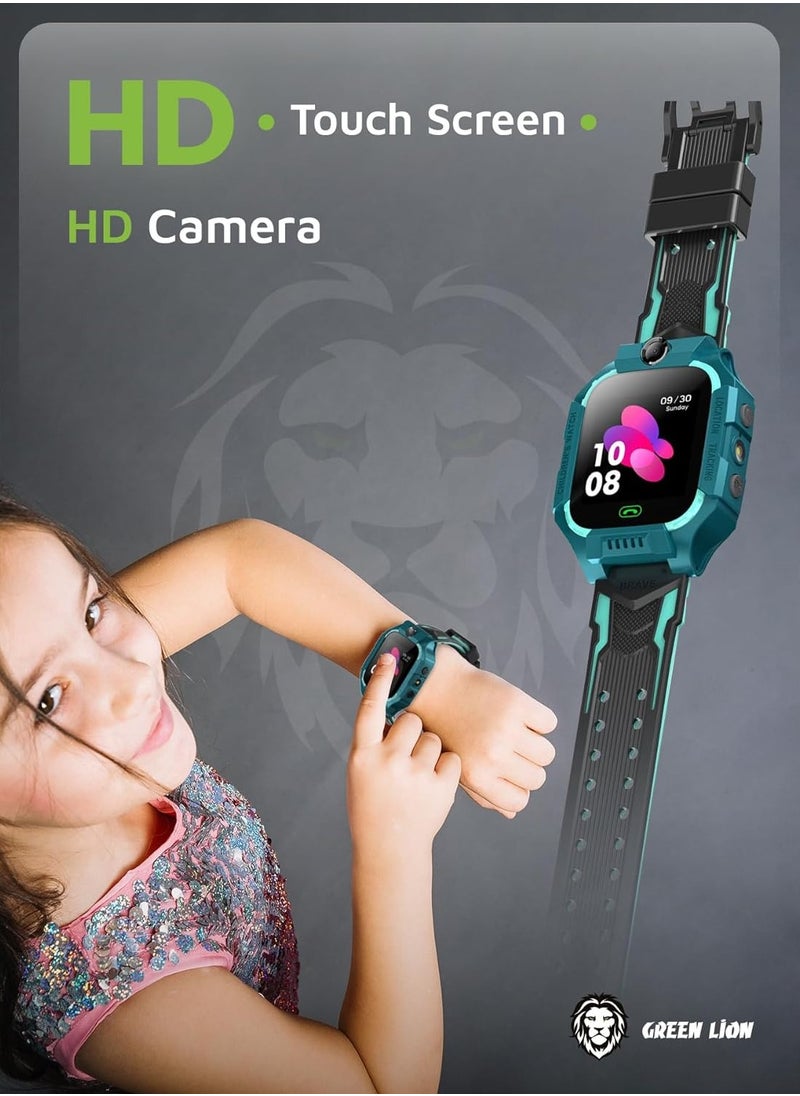 2G Kids Smart Watch Series 5,HD Touch Screen,HD Camera,Torch,Trace,Location,Fence,Alarm,Multilanguage,400mAh Battery Capacity,1.44 Inches 128×128pix Display,5 Days Standby Time - Blue