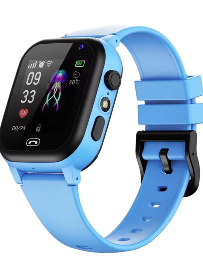 Kids Smart Watch, Gifts For 3-14 Year Old Girls and boy, SIM Card Slots Included, Answer/Make, HD TouchScreen Camera Smart Watch For Kids With Toddles Birthday Gift. (Blue)