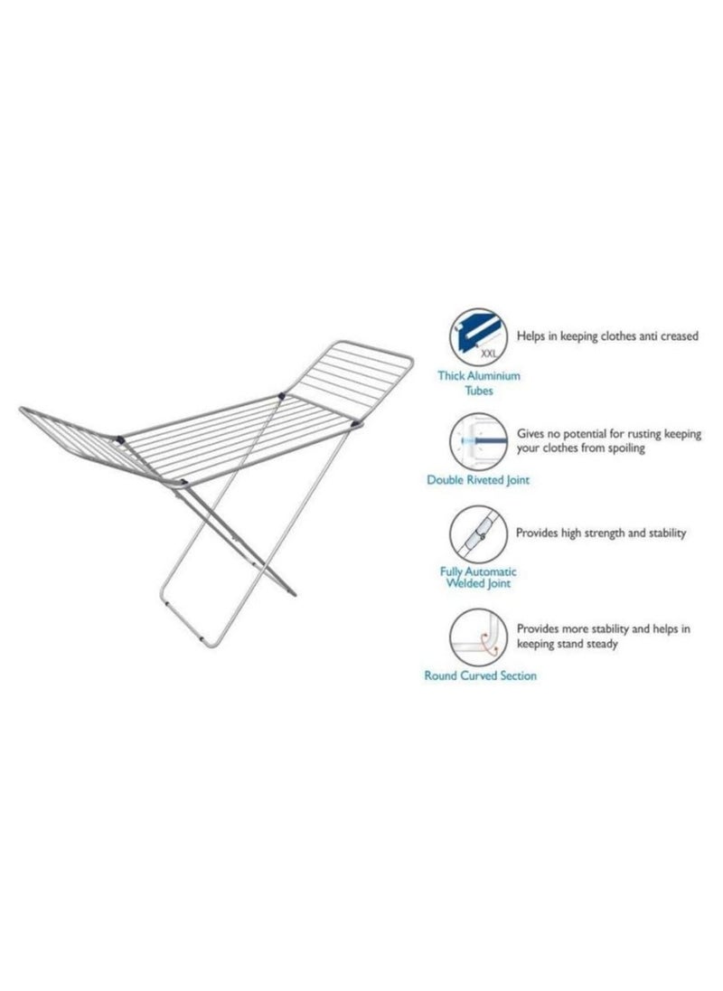 Clothes drying stand laundry - Heavy Duty Clothes Rack - Folding Clothes Dryer - Rust Proof, Iron Wire & Frame - Metal Drying Rack Multifunctional Air Dryer Ideal for Indoor/Outdoor Easy Store.