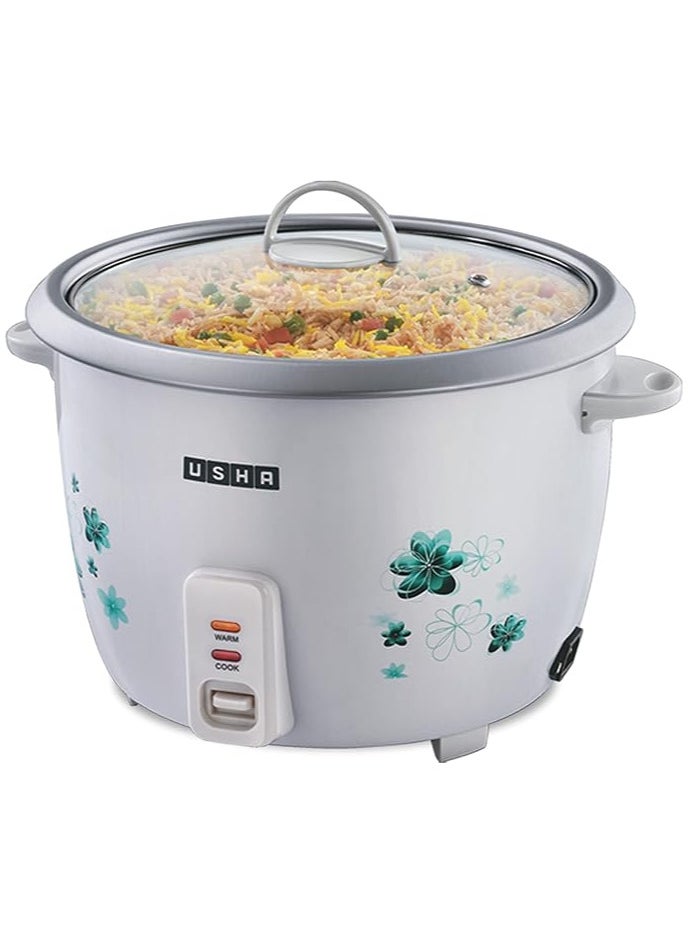 Usha RC10GS1 Steamer 1L 500 Watt Automatic Rice Cooker (White)