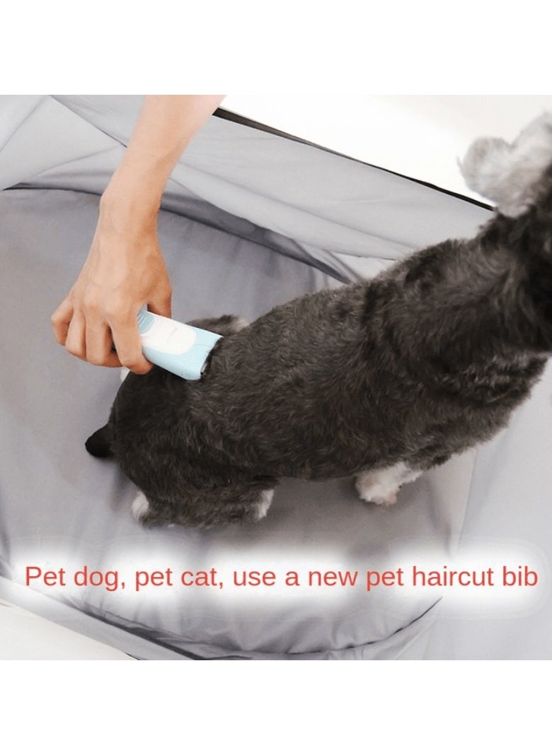 Easy Grooming Companion: Catch-All Hair Bib for Dogs u0026 Cats, Stress-Free Cleanup, Reusable u0026 Comfort Fit