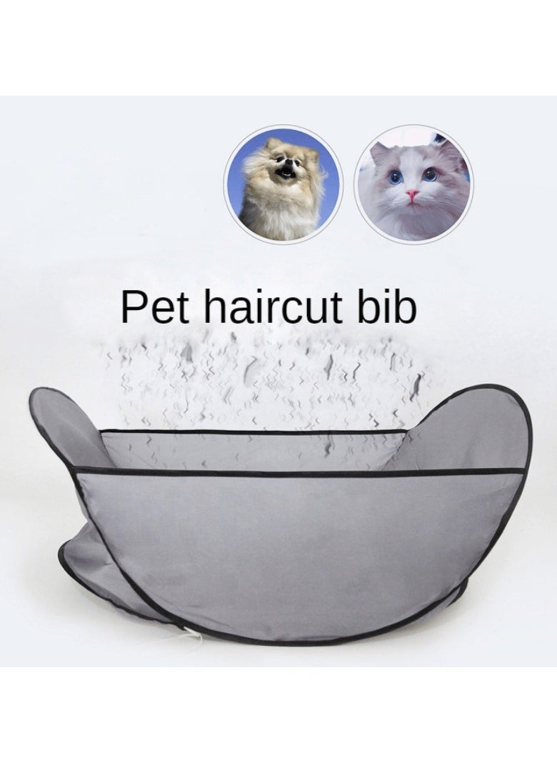 Easy Grooming Companion: Catch-All Hair Bib for Dogs u0026 Cats, Stress-Free Cleanup, Reusable u0026 Comfort Fit