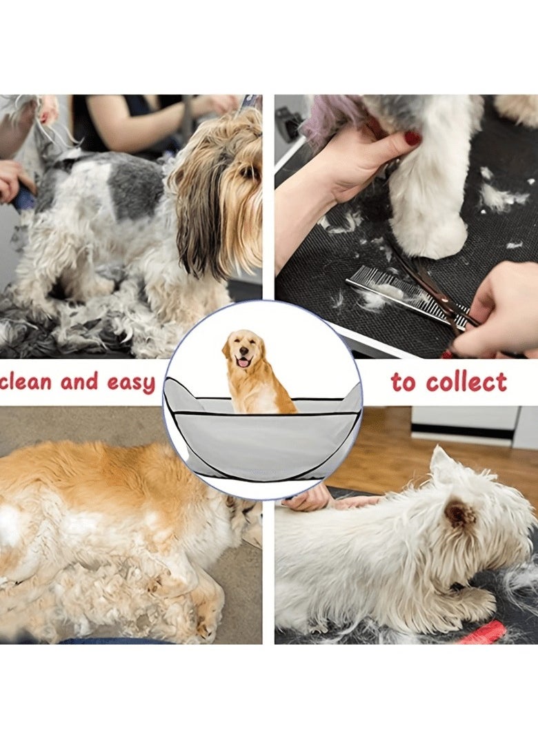 Easy Grooming Companion: Catch-All Hair Bib for Dogs u0026 Cats, Stress-Free Cleanup, Reusable u0026 Comfort Fit