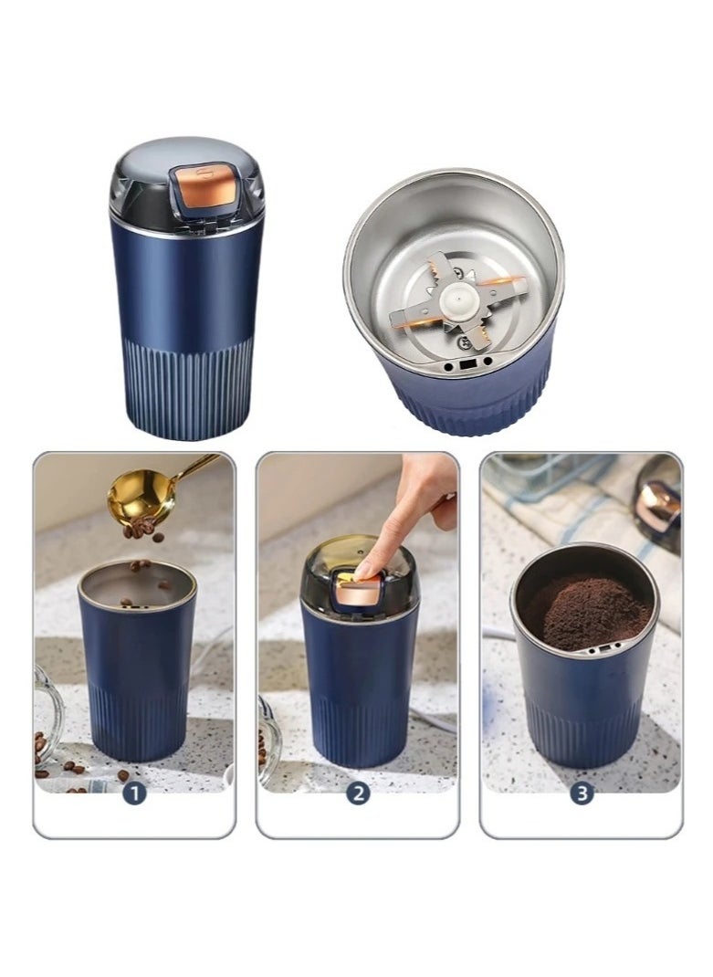 Coffee Grinder Electric Spice Grinder Herb Grinder Coffee Bean Grinder For Herb Cereals Nuts Grinding