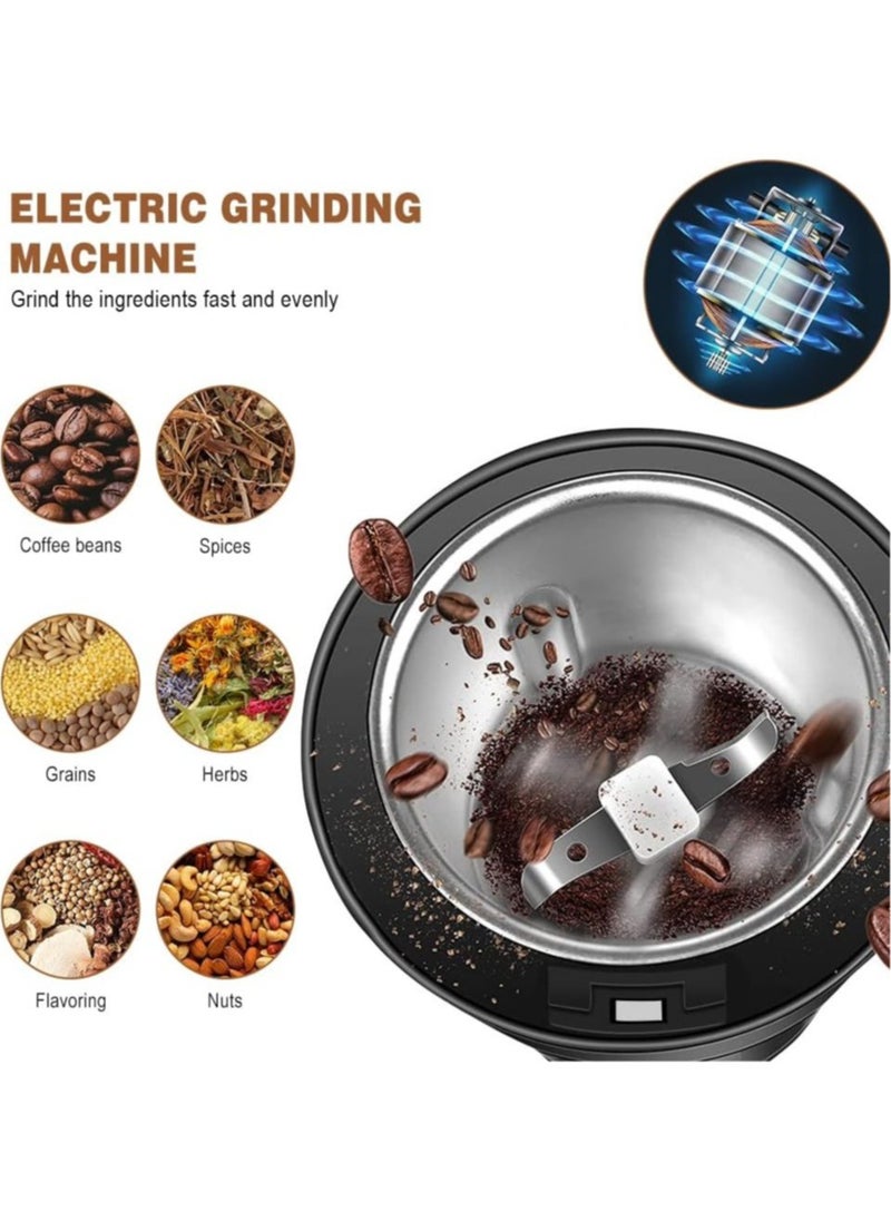 Coffee Grinder Electric Spice Grinder Herb Grinder Coffee Bean Grinder For Herb Cereals Nuts Grinding