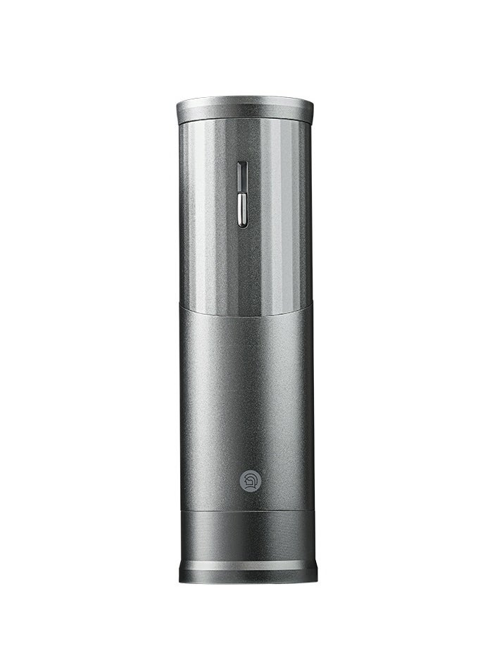 zeroHero RUI Portable Electric Coffee Grinder - 25-30g Capacity, CNC Stainless Steel Burr, Rechargeable 800mAh Battery, Silent Design, Adjustable Coarseness, Durable Aluminum Body - Black/Grey/Silver