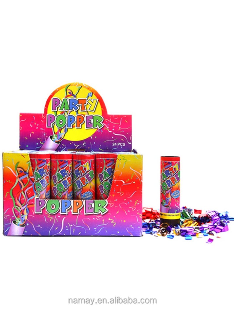 24-Piece Confetti Poppers Party Accessory