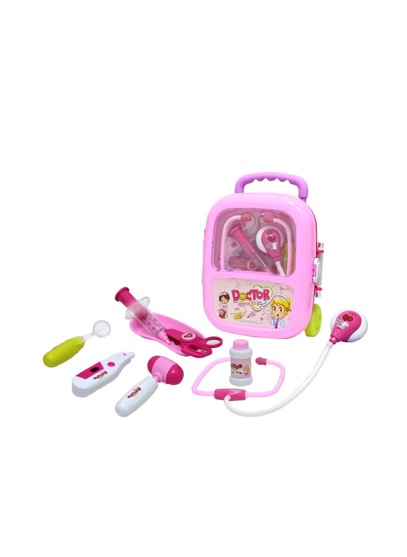 Pretend Play Doctor Medical Play Set in a Trolley Suitcase with Light and Sound Effects