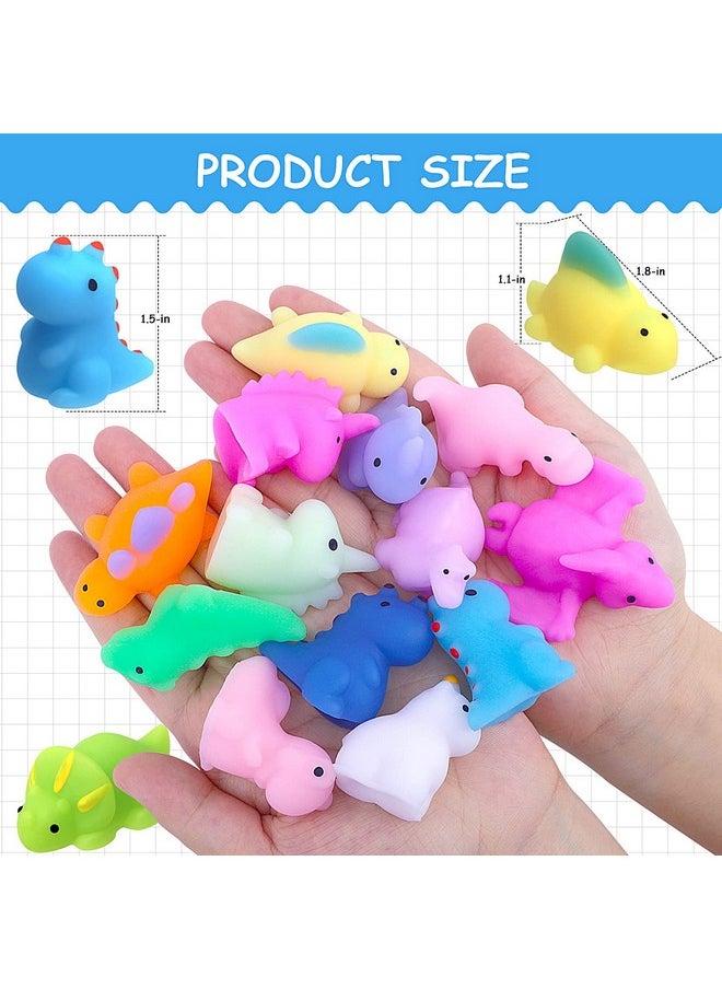 30Pcs Squishies Mochi Squishy Toys, Mini Dinosaur Unicorn Squishy Stress Relief Toys Party Favors For Kids Classroom Prizes Easter Basket Stuffers For Boys And Girls Age 3+