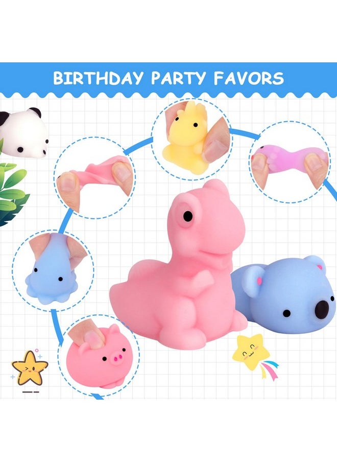 25Pcs Mochi Squishy Toys, Mini Kawaii Squishies Animals With Storage Bag Party Favor For Kids Stress Relief Toys Classroom Prizes Easter Basket Stuffers For Boys And Girls Age 3+