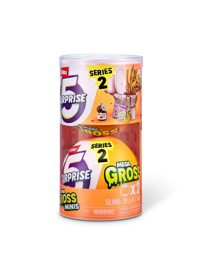 Mega Gross Minis Series 2 (2 Pack) By Zuru Boys, Mystery, Collectible, Mini, Parody, Slime