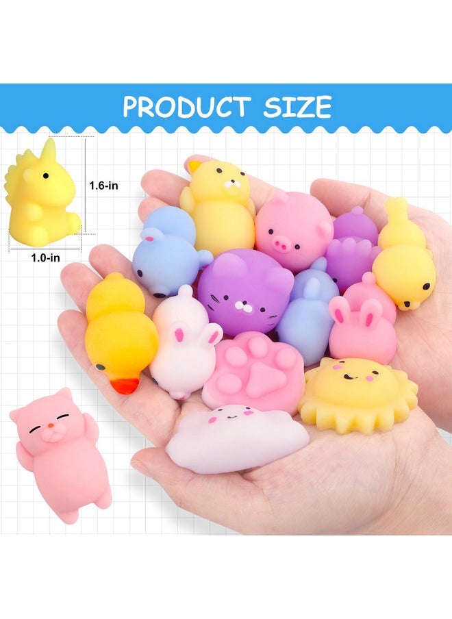 30 Pcs Squishies Mochi Toys, Mini Kawaii Squishy Animals Squeeze Stress Relief Toys Easter Basket Stuffers Easter Theme Party Favors Easter Egg Filler For Kids