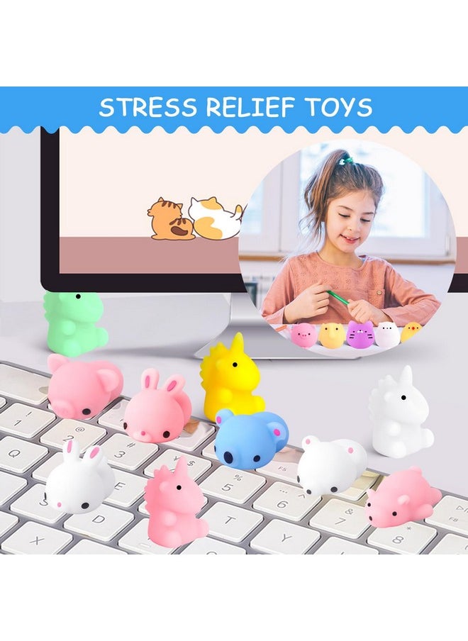 30 Pcs Squishies Mochi Toys, Mini Kawaii Squishy Animals Squeeze Stress Relief Toys Easter Basket Stuffers Easter Theme Party Favors Easter Egg Filler For Kids