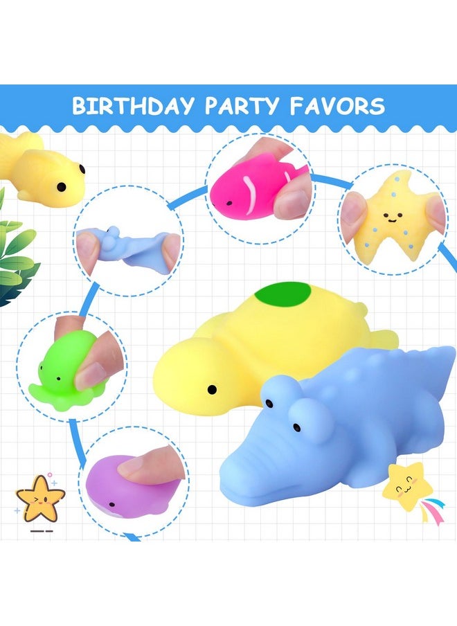30 Pcs Squishies Mochi Toys, Mini Kawaii Squishy Sea Animals Squeeze Stress Relief Toys Easter Basket Stuffers Christmas Birthday For Kids