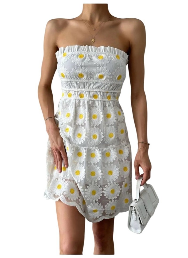 Daisy Embroidered Dress