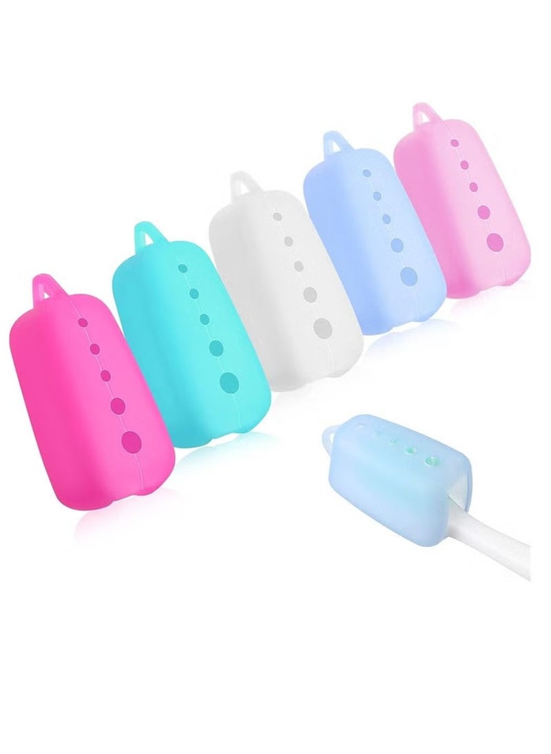 5 Pack Travel Toothbrush Protector Portable Toothbrush Head Cover Color Toothbrush Cover Toothbrush Travel Container Silicone Toothbrush Cover Toothbrush