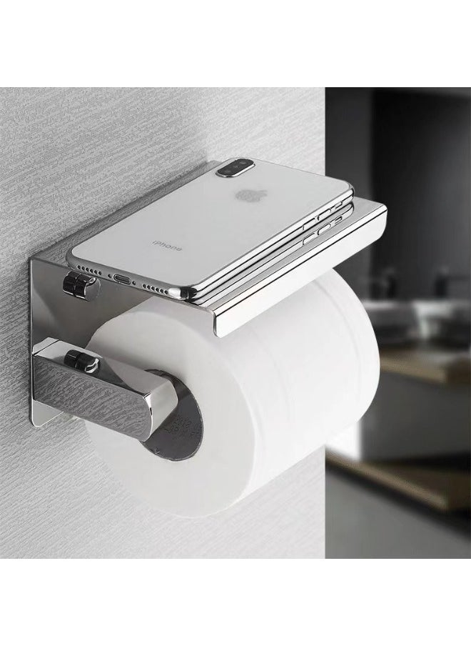 Wholesale Stainless Steel Bathroom Storage Rack Household Toilet Tissue Paper Holder
