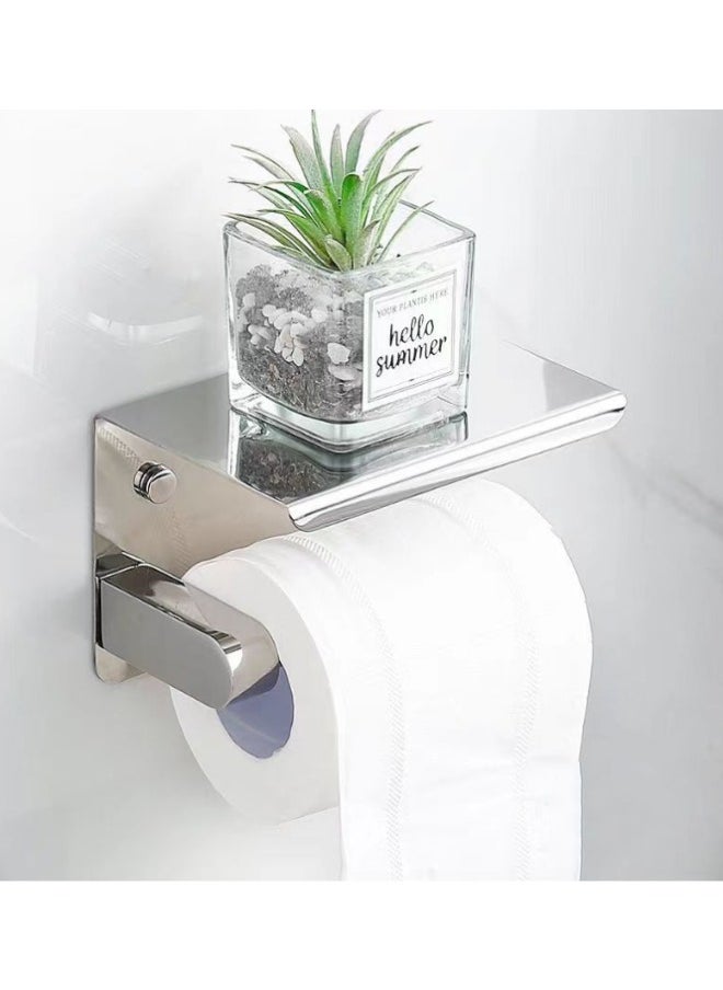 Wholesale Stainless Steel Bathroom Storage Rack Household Toilet Tissue Paper Holder