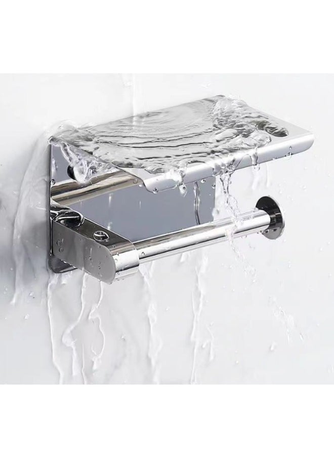 Wholesale Stainless Steel Bathroom Storage Rack Household Toilet Tissue Paper Holder