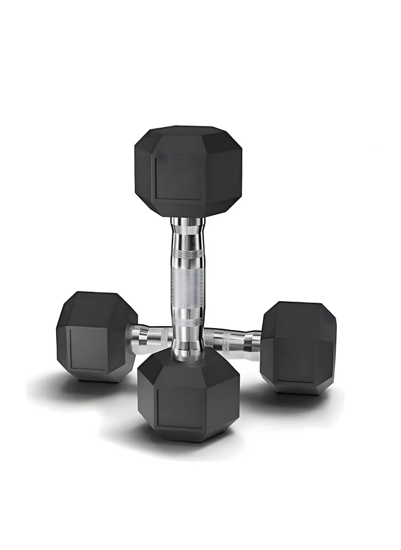 HM Sports 6 KG Hex Dumbbells| 2 x 6 KG |Perfect for Home and Gym Workouts