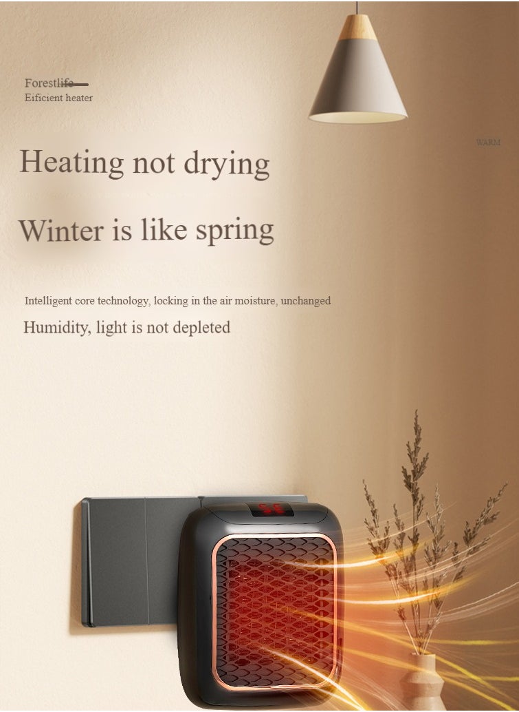 Space Heater, Portable Ceramic Plug in Fan Heater, Ceramic Heaters for Home Low Energy, Electric Fan Heater Silent with Overheating u0026 Tip-Over Protection, 3s Fast Heating, 2 Modes for Home Offic