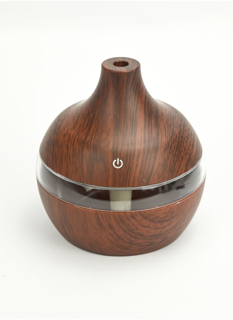 Ultrasonic Aroma Humidifier Air Refresher Automatic  Room Freshener  Portable Medium Pot Wooden Finish Aroma Air Freshener Humidifier   Dark Brown