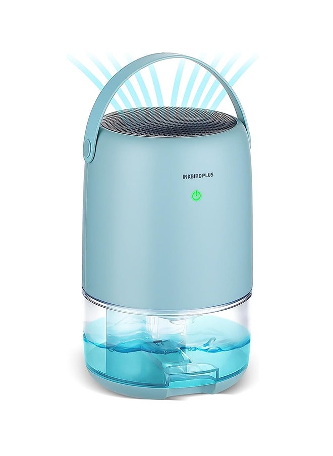 INKBIRD Home Dehumidifier Portable Capacity 300ml/d (30℃ RH80%) 1100ml Water Tank Quiet Dehumidifiers for Office Bedroom 2 Mode 7 Color LED Light Auto Off Ideal for Closet Bathroom Basement