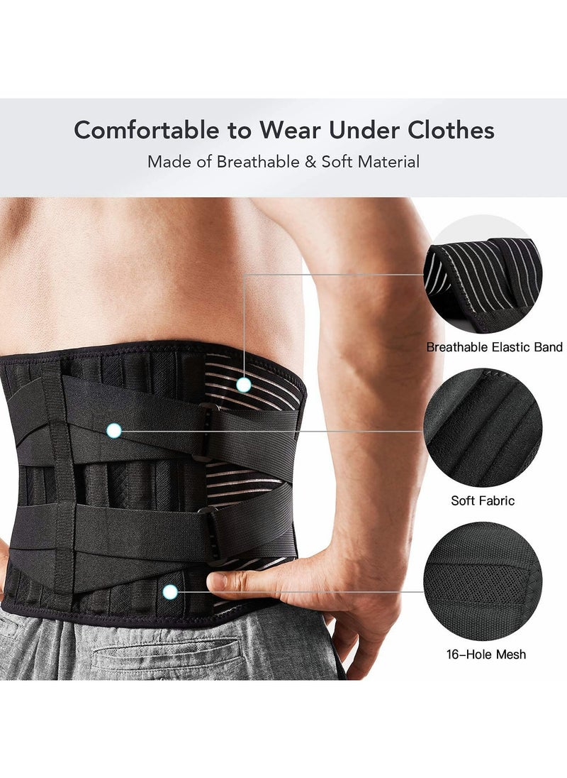 Adjustable Back Brace for Men and Women | Lower Back Pain Relief, Lumbar Support Belt, Sciatica & Posture Corrector