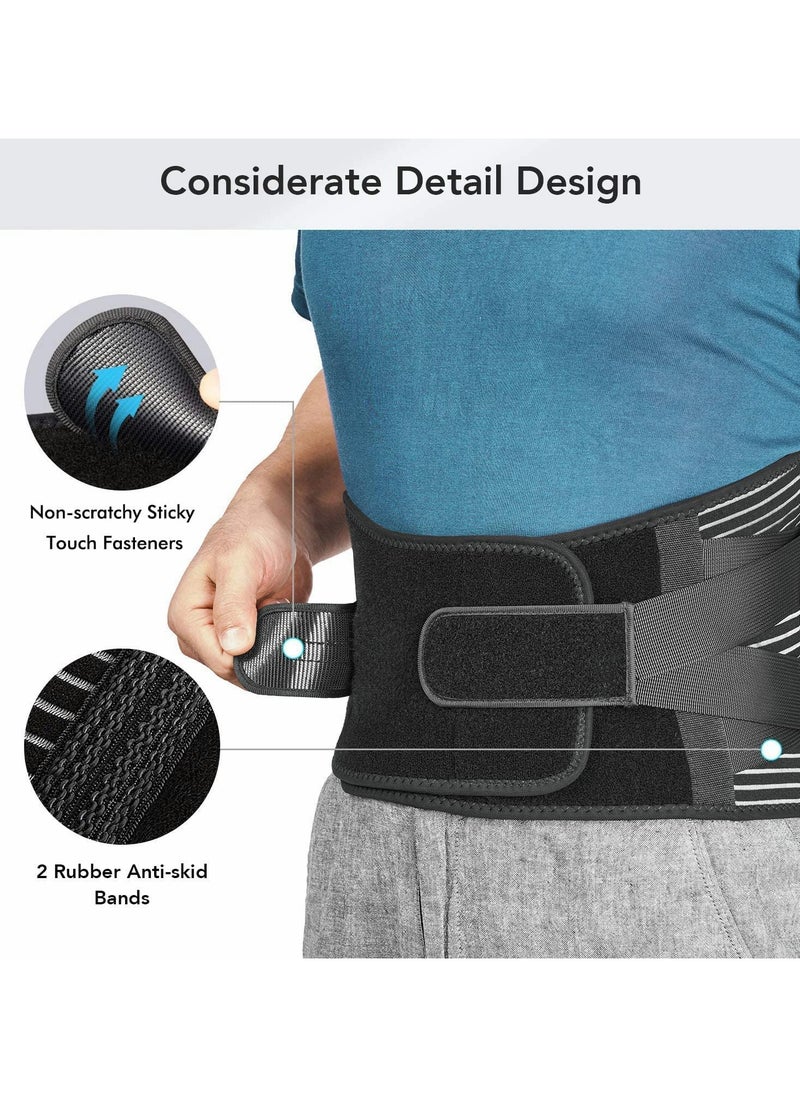 Adjustable Back Brace for Men and Women | Lower Back Pain Relief, Lumbar Support Belt, Sciatica & Posture Corrector