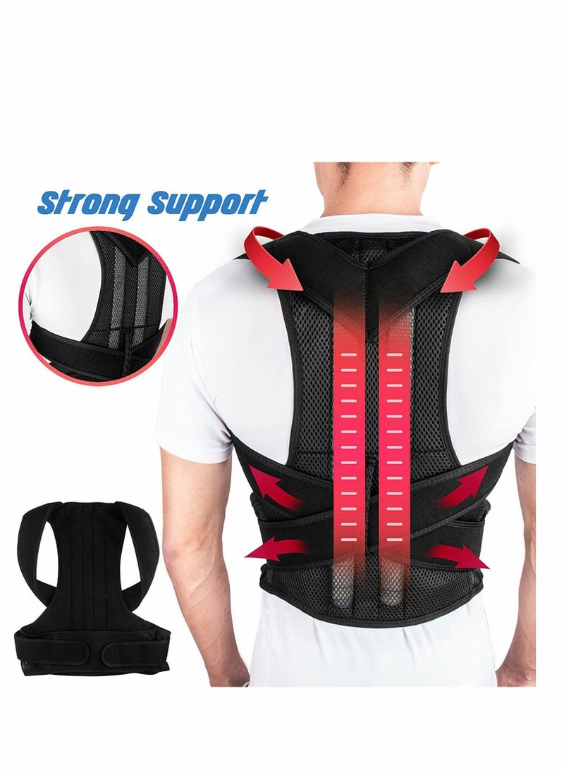 Posture Corrector for Men Women, Back Correction Waistcoat Therapy, Adjustable and Comfortable Scoliosis Back Humpback Correction Belt, Relieving Pain from Neck/Back/Shoulder, Humpback Correction (L)