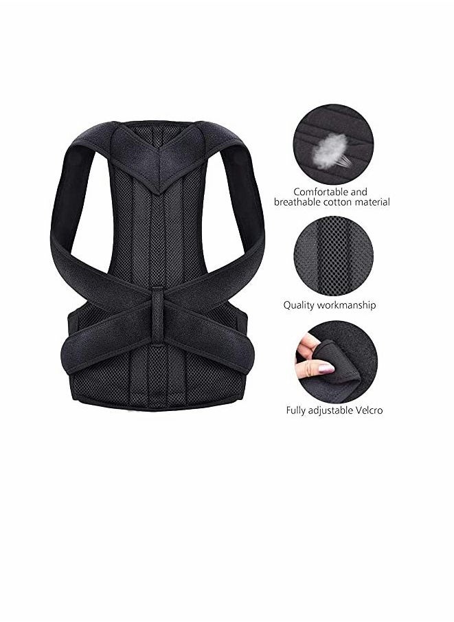 Posture Corrector for Men Women, Back Correction Waistcoat Therapy, Adjustable and Comfortable Scoliosis Back Humpback Correction Belt, Relieving Pain from Neck/Back/Shoulder, Humpback Correction (L)