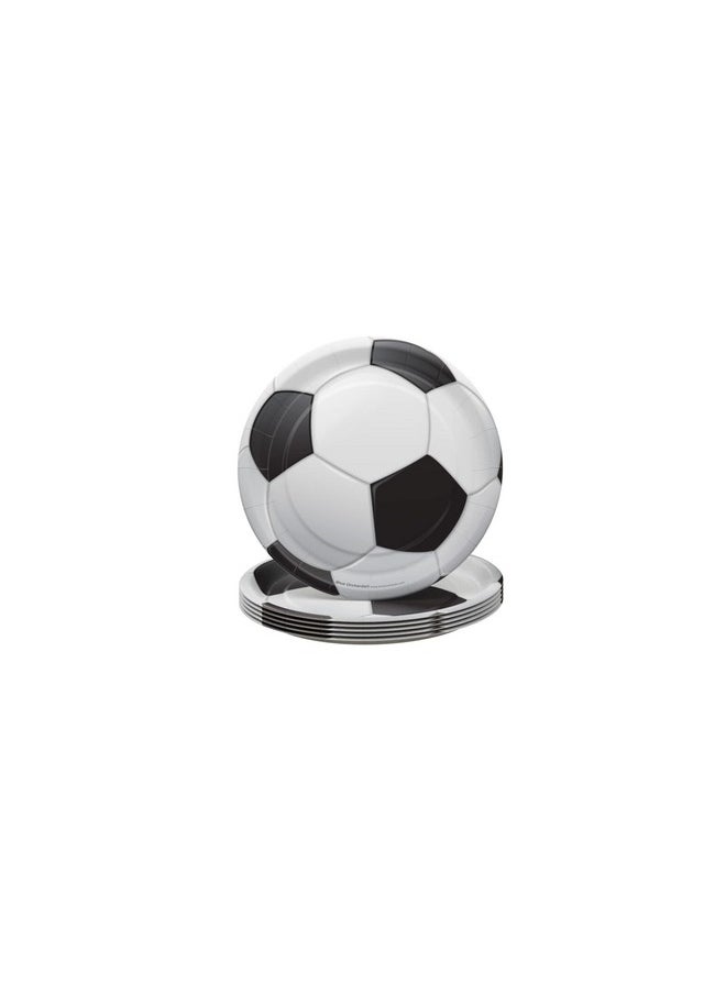 Soccer Value Party Supplies Pack (60 Pieces For 16 Guests) - Soccer Party Decorations, Sports Themed Birthday Party Supplies, Soccer Ball Party Supplies, Soccer Plates And Napkins