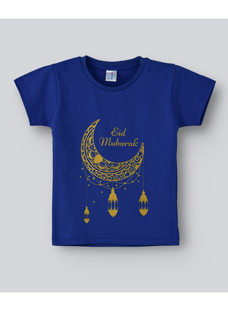 Eid Mubarak T-Shirt Blue