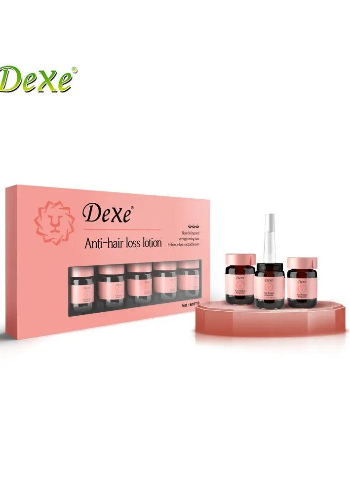 Hot sale new arrival Dexe genesis spa ampoules oil serum box for hair growth hair loss hair fall 6ml*10