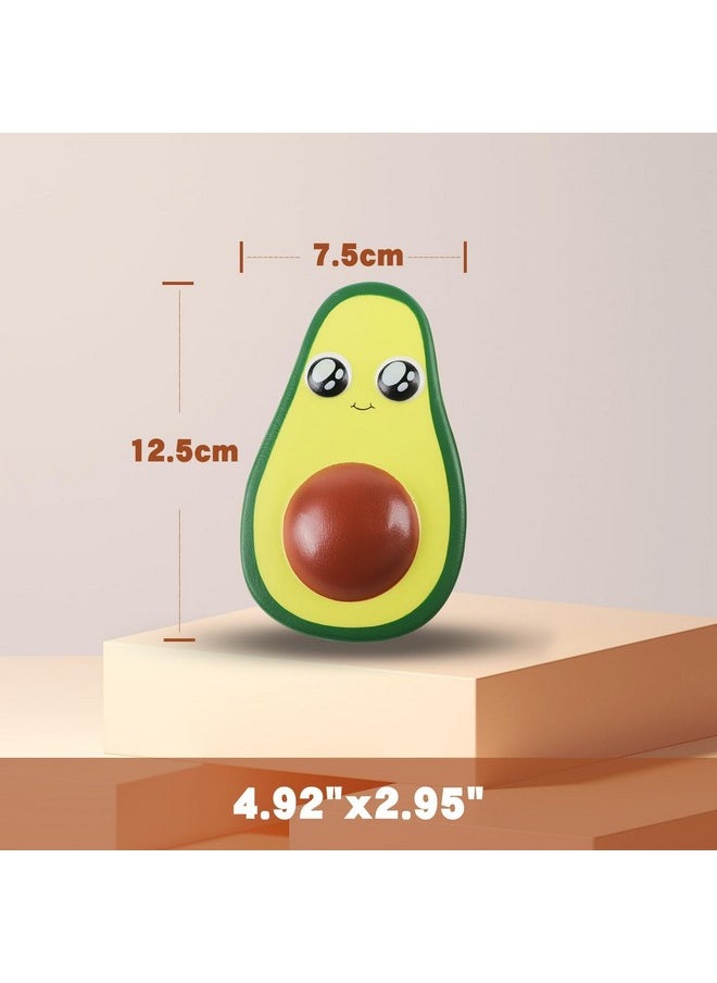 2Pcs 4.8 Inches Squishies Avocado Slow Rising Squeeze Toys Kawaii Scented Squishies Fruit Toys Stress Relief For Kids,Party Favors,Birthday & Christmas