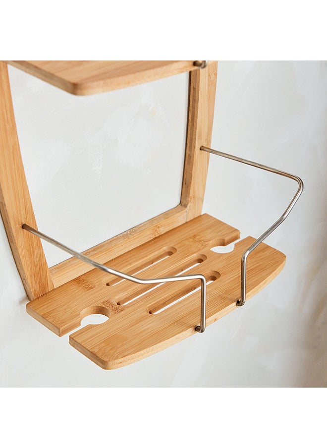 Natura Bamboo 2-Tier Shower Caddy 27 x 61 x 16 cm