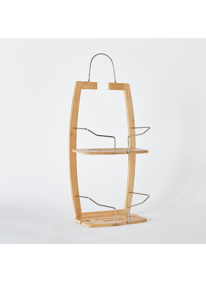 Natura Bamboo 2-Tier Shower Caddy 27 x 61 x 16 cm