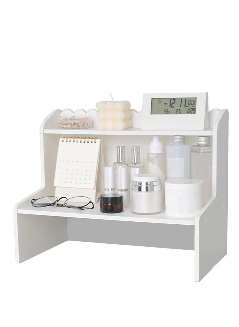 𝐅𝐅𝐃 Desk Organizer Storage Rack – Multi-Tier Desktop Storage Shelf Cabinet for Home Office, Efficient Organizer for Office Supplies, Documents, and Accessories