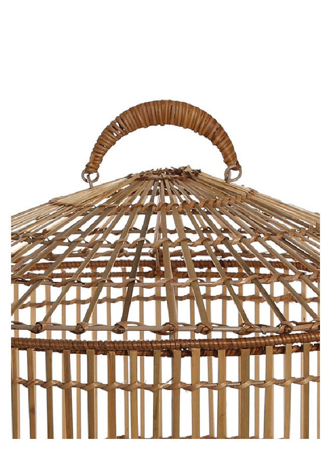 Rattan Round Basket With Lid, Natural - Large, 51 cm