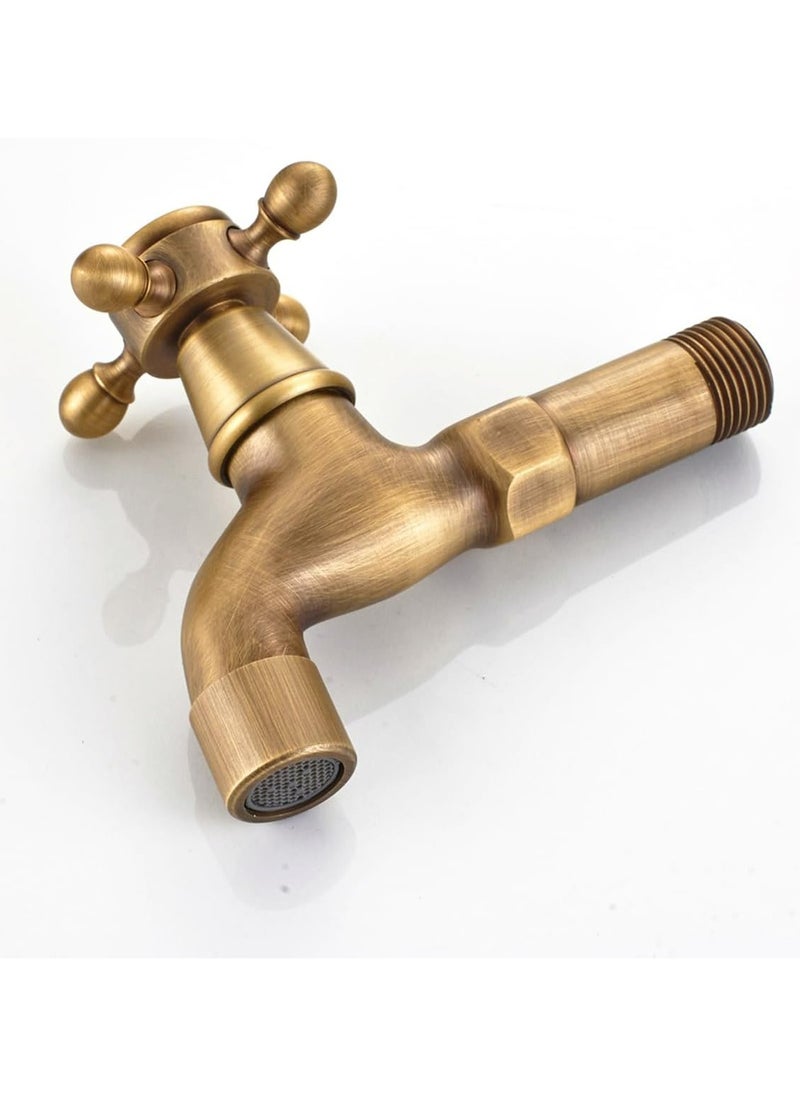 Brass Bathroom Kitchen Faucet Water Tap Sink Faucet，Kitchen Water Tap Mop Pool Small Faucet