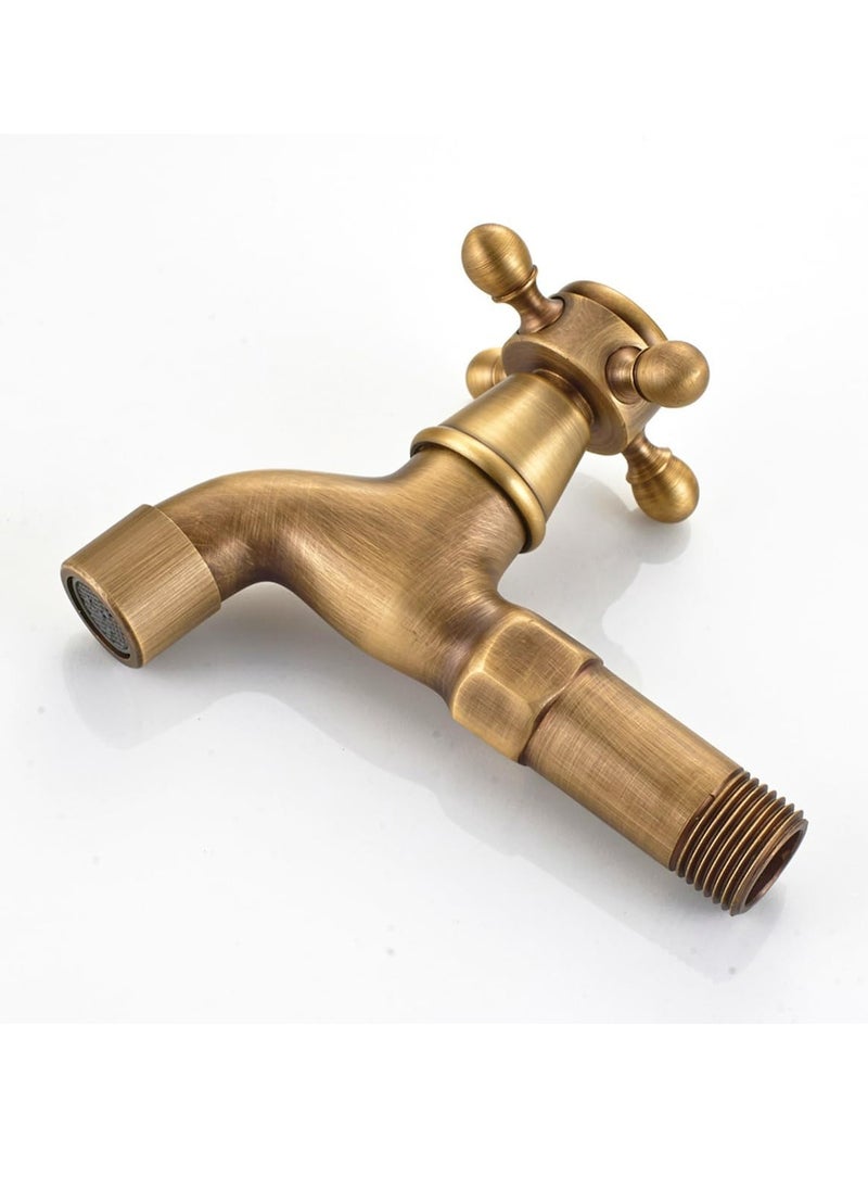 Brass Bathroom Kitchen Faucet Water Tap Sink Faucet，Kitchen Water Tap Mop Pool Small Faucet